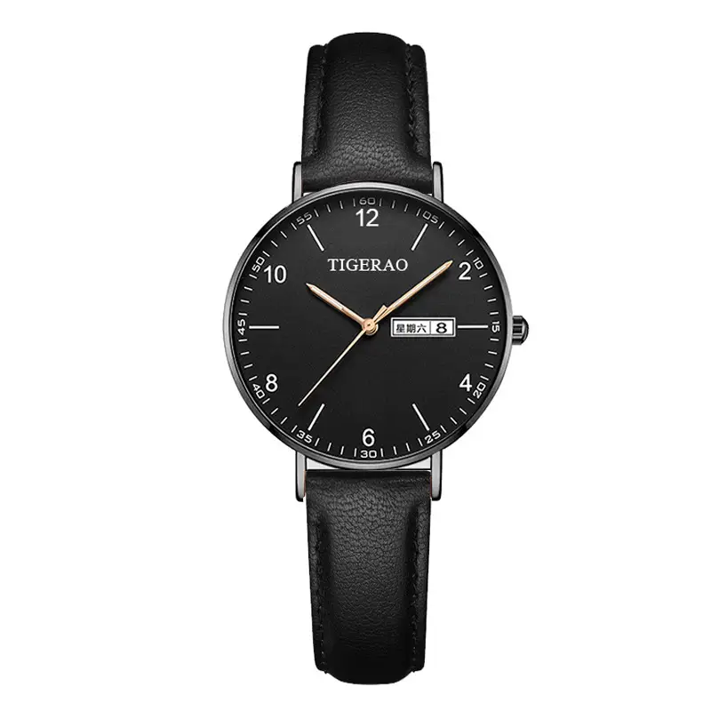 Fully Automatic, High-Looking and Versatile Women's Watch with Dual Calendar, Waterproof and Luminous, Ultra-Thin Quartz Watch for Girls
