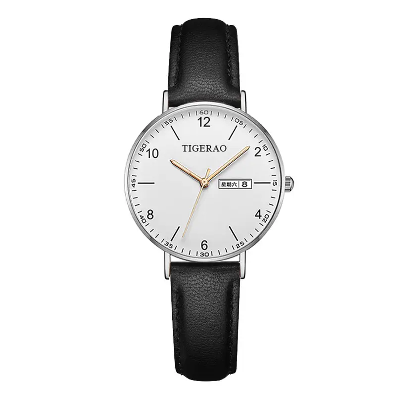 Fully Automatic, High-Looking and Versatile Women's Watch with Dual Calendar, Waterproof and Luminous, Ultra-Thin Quartz Watch for Girls