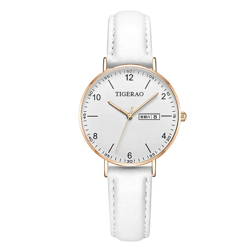 Fully Automatic, High-Looking and Versatile Women's Watch with Dual Calendar, Waterproof and Luminous, Ultra-Thin Quartz Watch for Girls