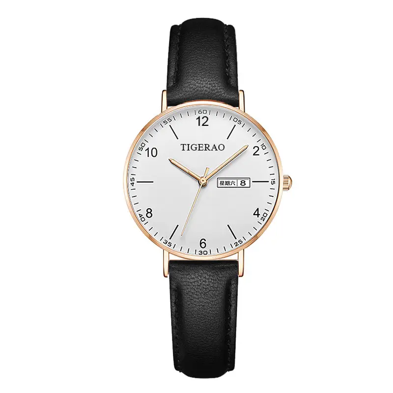 Fully Automatic, High-Looking and Versatile Women's Watch with Dual Calendar, Waterproof and Luminous, Ultra-Thin Quartz Watch for Girls