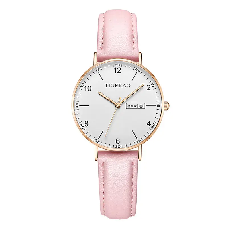Fully Automatic, High-Looking and Versatile Women's Watch with Dual Calendar, Waterproof and Luminous, Ultra-Thin Quartz Watch for Girls