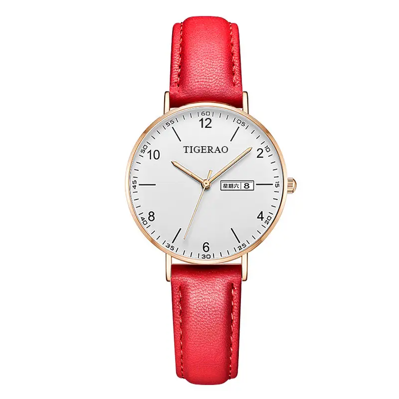 Fully Automatic, High-Looking and Versatile Women's Watch with Dual Calendar, Waterproof and Luminous, Ultra-Thin Quartz Watch for Girls