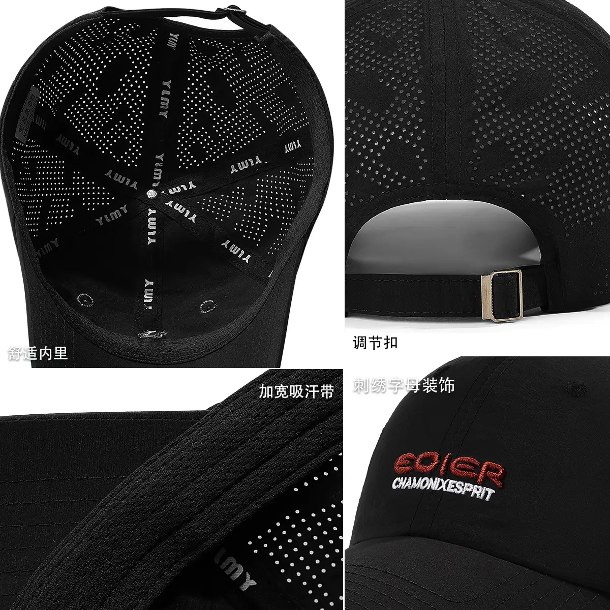 Korean Style Grey Baseball Cap with Embroidered Logo - Image 13