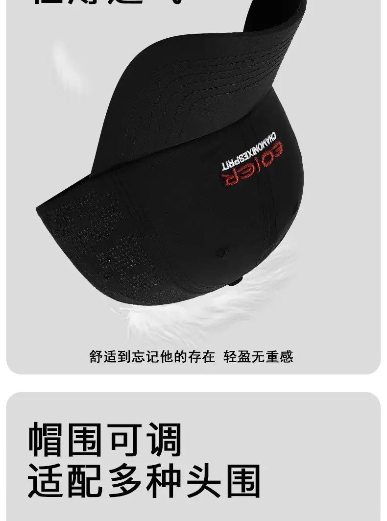 Korean Style Grey Baseball Cap with Embroidered Logo β feature 10