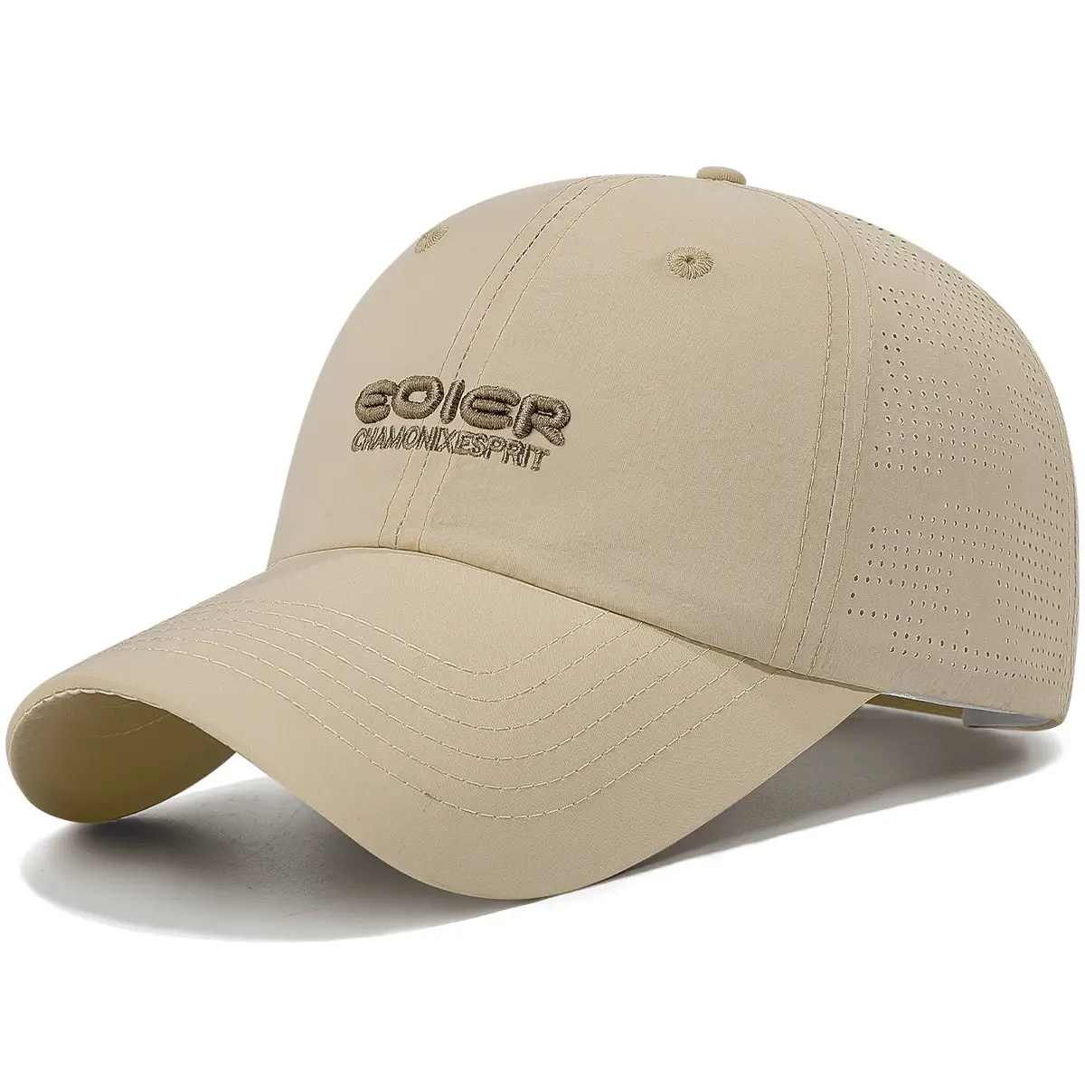 Korean Style Grey Baseball Cap with Embroidered Logo - Image 5