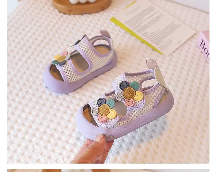 Baby Girl Flower Sandals White Mesh 2025 — feature 12