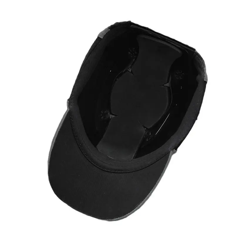 Outdoor Baseball Cap Black Orange Anti-Collision Safety Helmet - Image 4