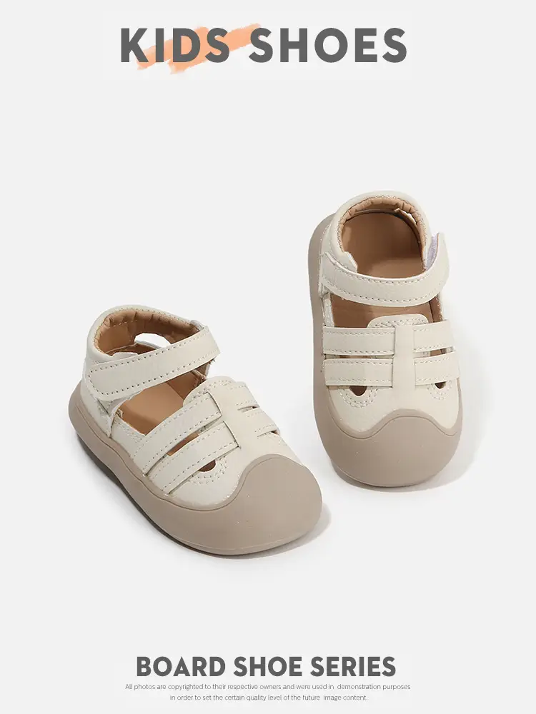 Boys' Toe-Toe Anti-Kick Sandals Beige — feature 14