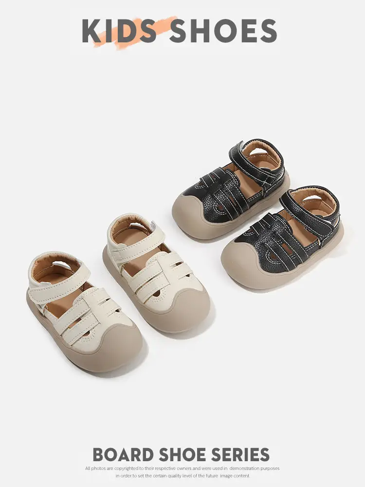 Boys' Toe-Toe Anti-Kick Sandals Beige — feature 18