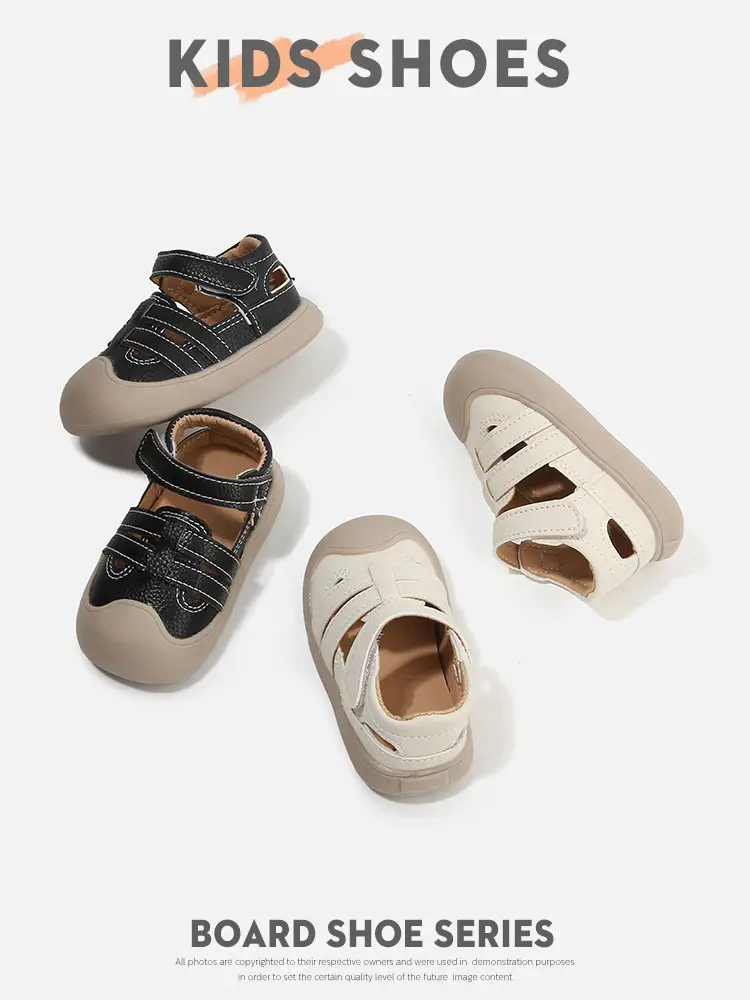Boys' Toe-Toe Anti-Kick Sandals Beige — feature 19