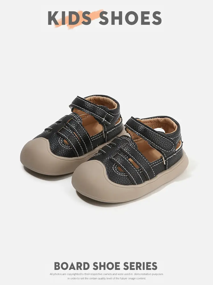 Boys' Toe-Toe Anti-Kick Sandals Beige — feature 8