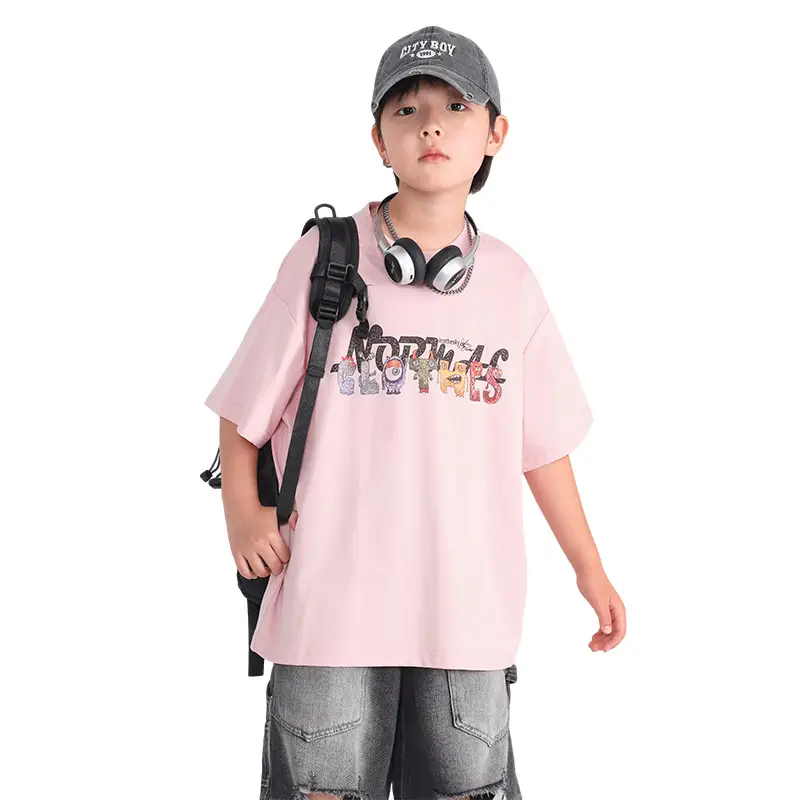 Boys Pink Cartoon Ice-Feel T-Shirt 2026 - Image 6