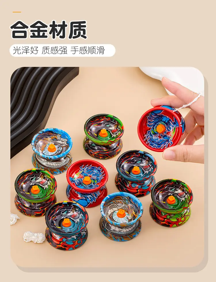 New Alloy Yo-Yo 3 Bearing Entry-Level Yo-Yo Yoyo Ball Street Stall Wholesale Chenghai Toys 3+ — feature 4