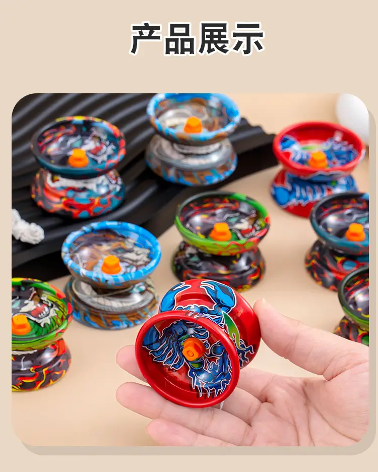 New Alloy Yo-Yo 3 Bearing Entry-Level Yo-Yo Yoyo Ball Street Stall Wholesale Chenghai Toys 3+ — feature 9