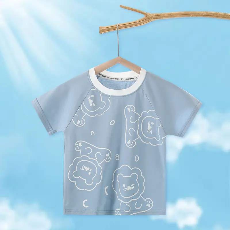 Kids Ice O2 Cotton T-Shirt Gray White Graphic - Image 2