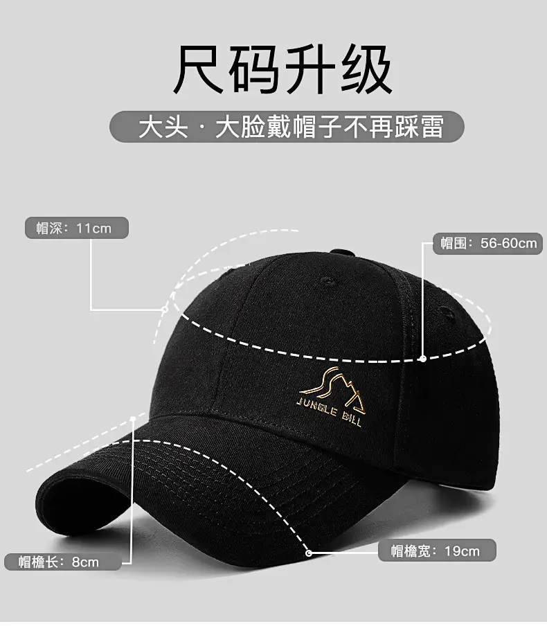 Jungle Bill Hard Top Baseball Cap Black — feature 5