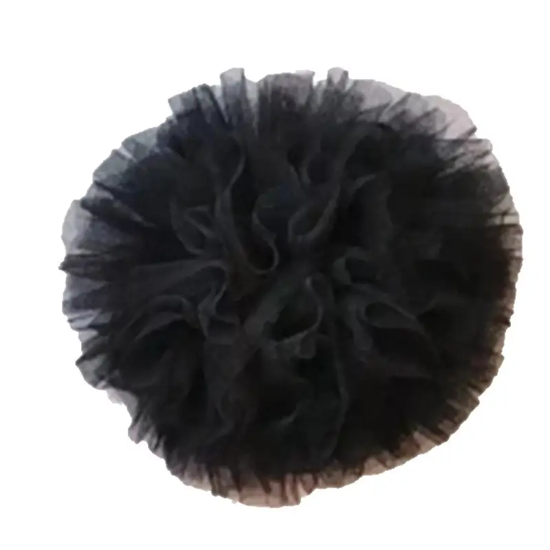 Black Multi Layered Mesh Hairband for Women - Image 17