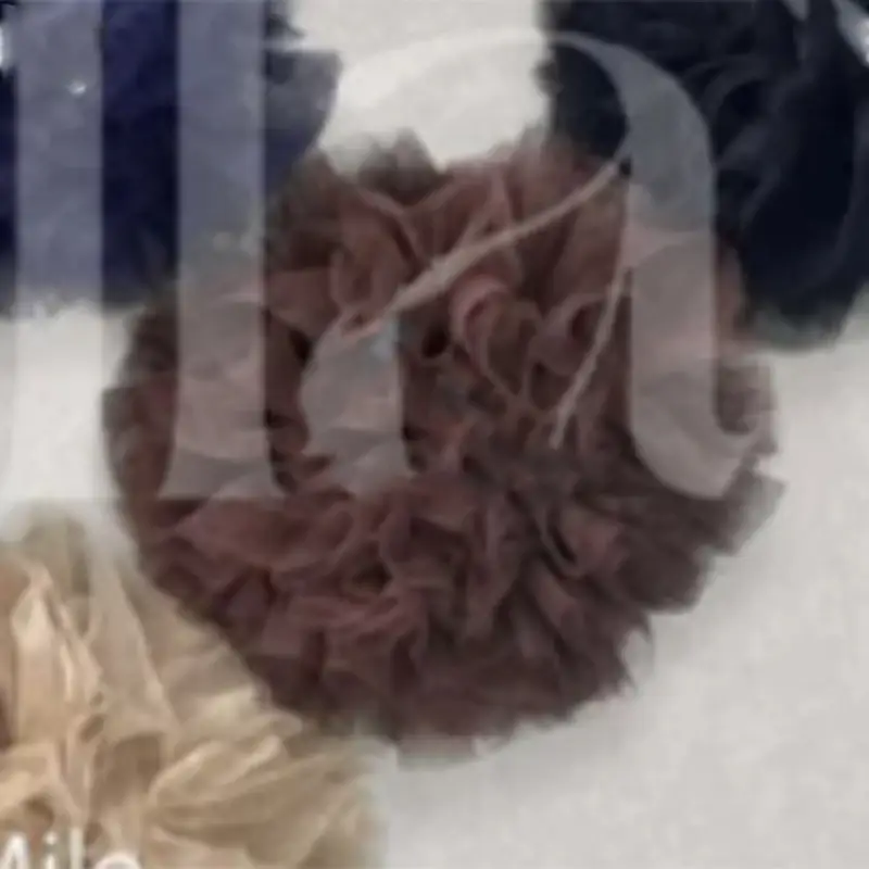 Black Multi Layered Mesh Hairband for Women - Image 12