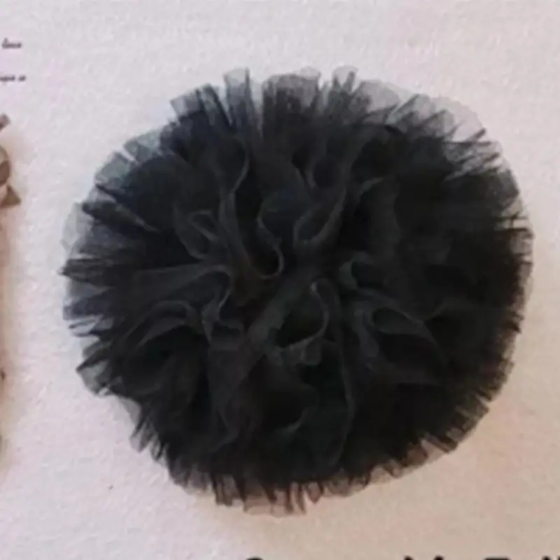 Black Multi Layered Mesh Hairband for Women - Image 3