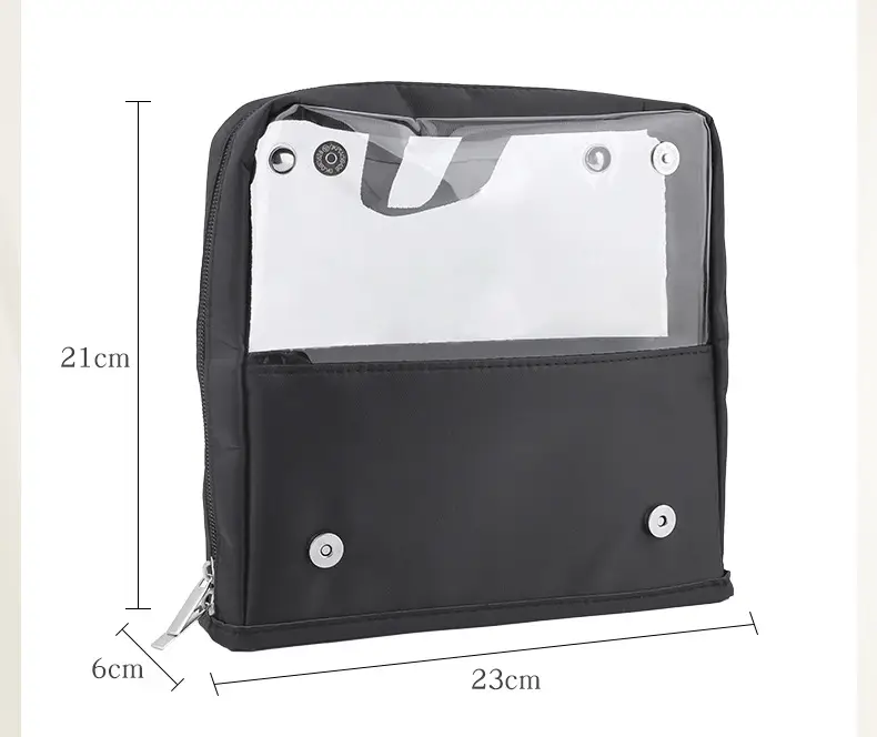 Transparent Spot Super Large Makeup Brush Bag 23x21cm β feature 9