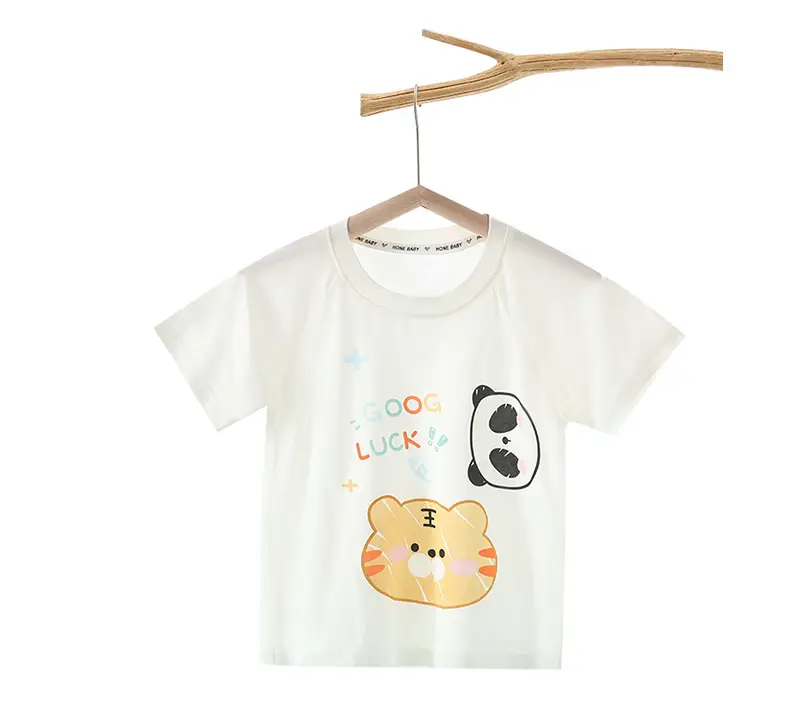 Kids' Soft Modal T-Shirt White Baby Half Sleeve — feature 13