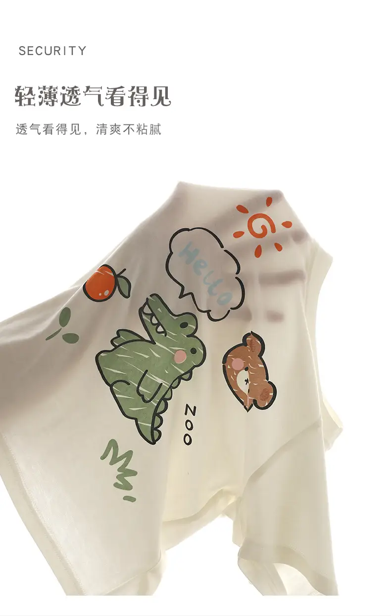 Kids' Soft Modal T-Shirt White Baby Half Sleeve — feature 18