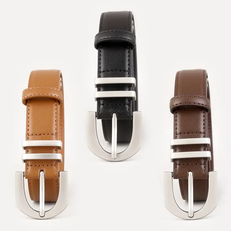 2025 Korean Style Women's Belt 3 Colors Genuine Cowhide 100cm - Image 5