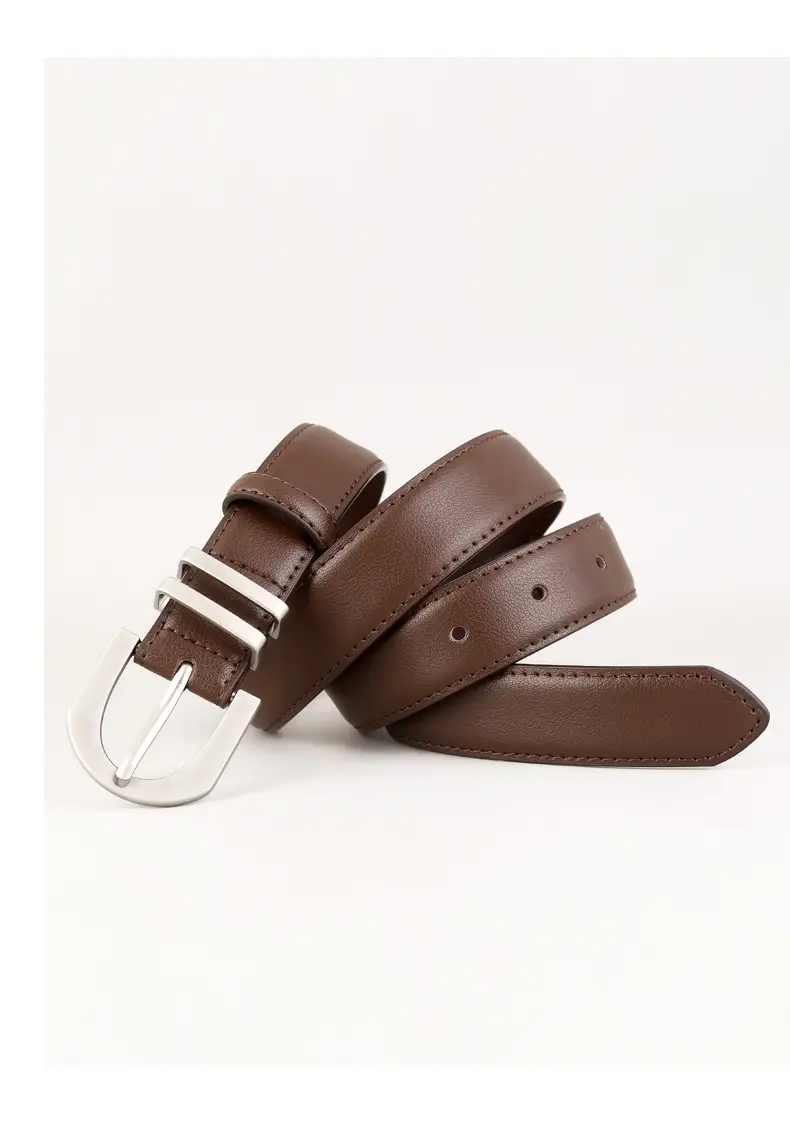 2025 Korean Style Women's Belt 3 Colors Genuine Cowhide 100cm — feature 12