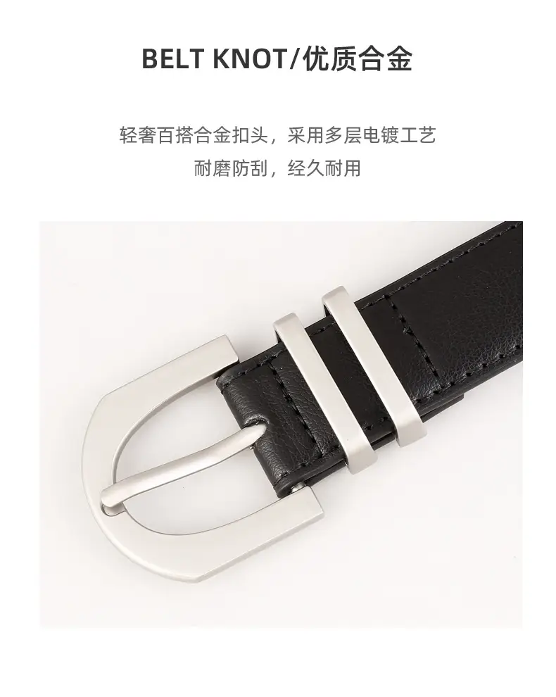 2025 Korean Style Women's Belt 3 Colors Genuine Cowhide 100cm — feature 16