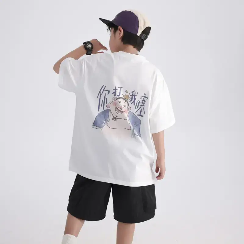 Boys T-Shirt Nezha Collab White 2026 Ice Feel - Image 3
