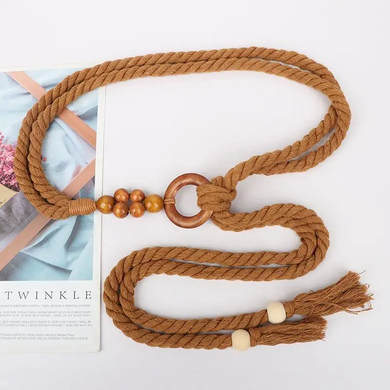 Hemp Rope Belt Accessories for Women