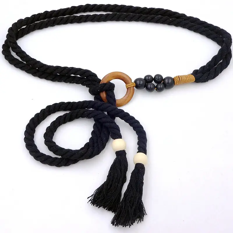 Hemp Rope Belt Accessories for Women - Image 2