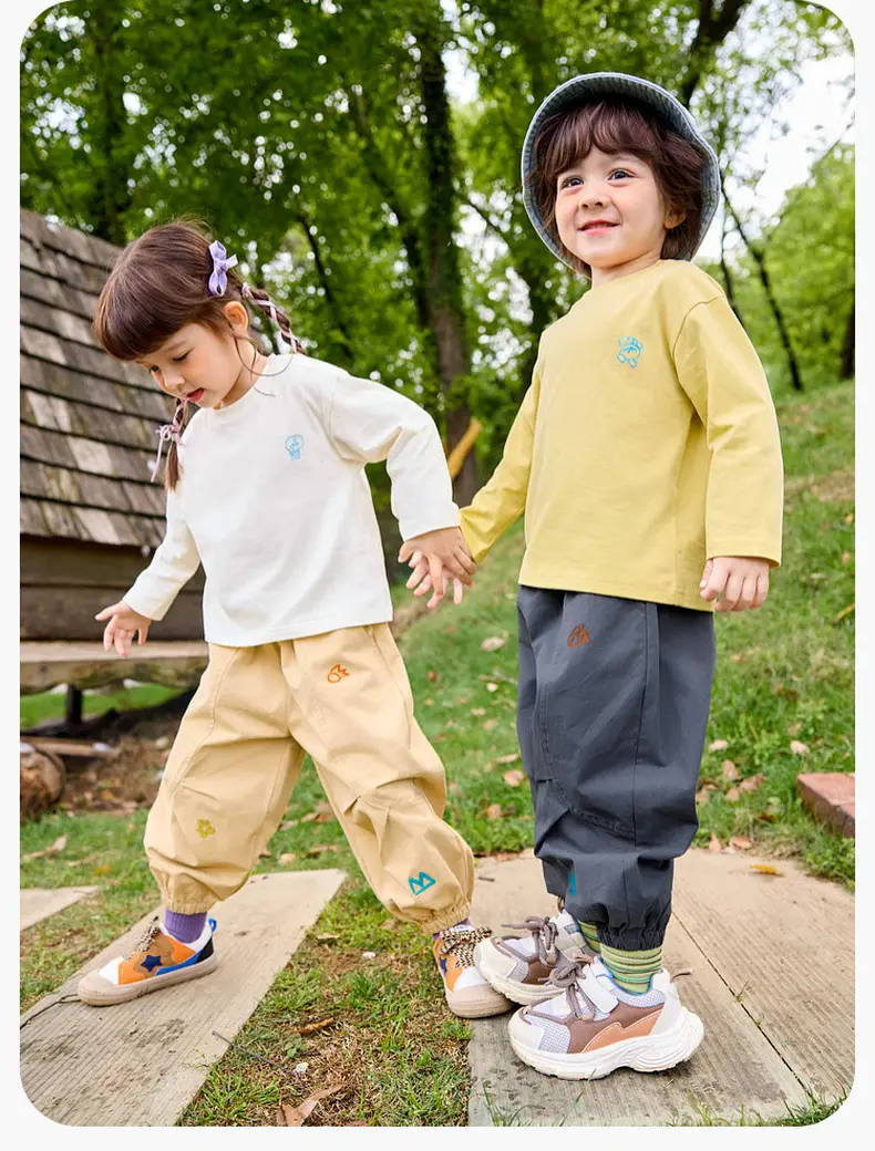 Dudu Children's Long Sleeve T-Shirt Yellow 7A Grade — feature 18