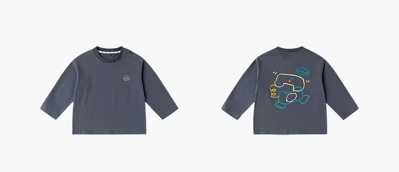 Dudu Children's Long Sleeve T-Shirt Yellow 7A Grade — feature 8