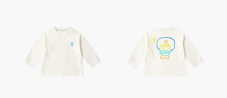 Dudu Children's Long Sleeve T-Shirt Yellow 7A Grade — feature 9
