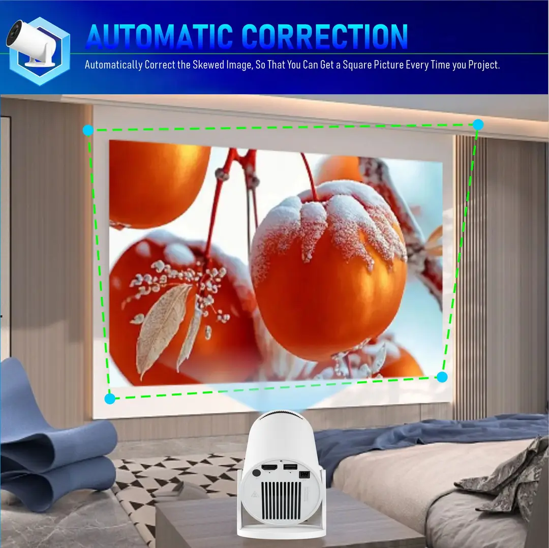 Hy300 Cross-Border Export Smart Projector H713 Android 11 Projector Supports 4K High-Definition Home Theater