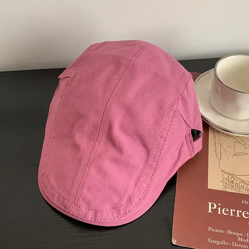 Japanese Retro Pink Mambo Forward Hat for Women - Image 5