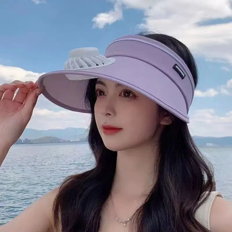 Summer Adult Large Brim Travel Solar + USB Charging Dual-Purpose Fan Hat Sun Protection Sun Hat Anti-Uv — feature 12