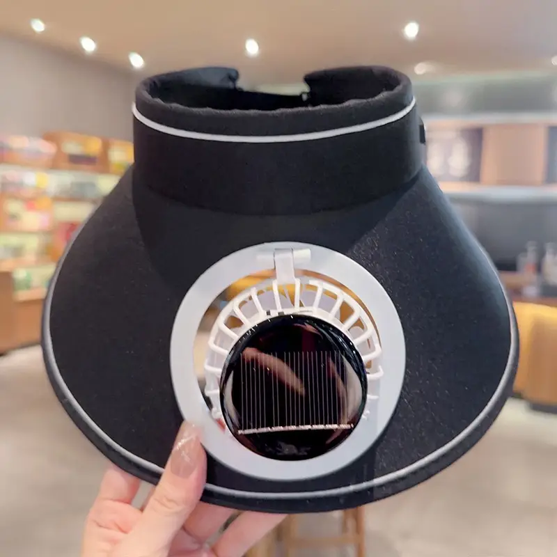 Summer Adult Large Brim Travel Solar + USB Charging Dual-Purpose Fan Hat Sun Protection Sun Hat Anti-Uv — feature 22