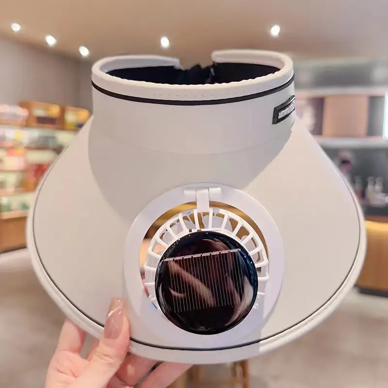 Summer Adult Large Brim Travel Solar + USB Charging Dual-Purpose Fan Hat Sun Protection Sun Hat Anti-Uv — feature 24