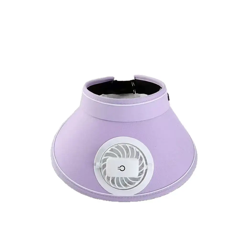 Summer Adult Large Brim Travel Solar + USB Charging Dual-Purpose Fan Hat Sun Protection Sun Hat Anti-Uv - Image 3