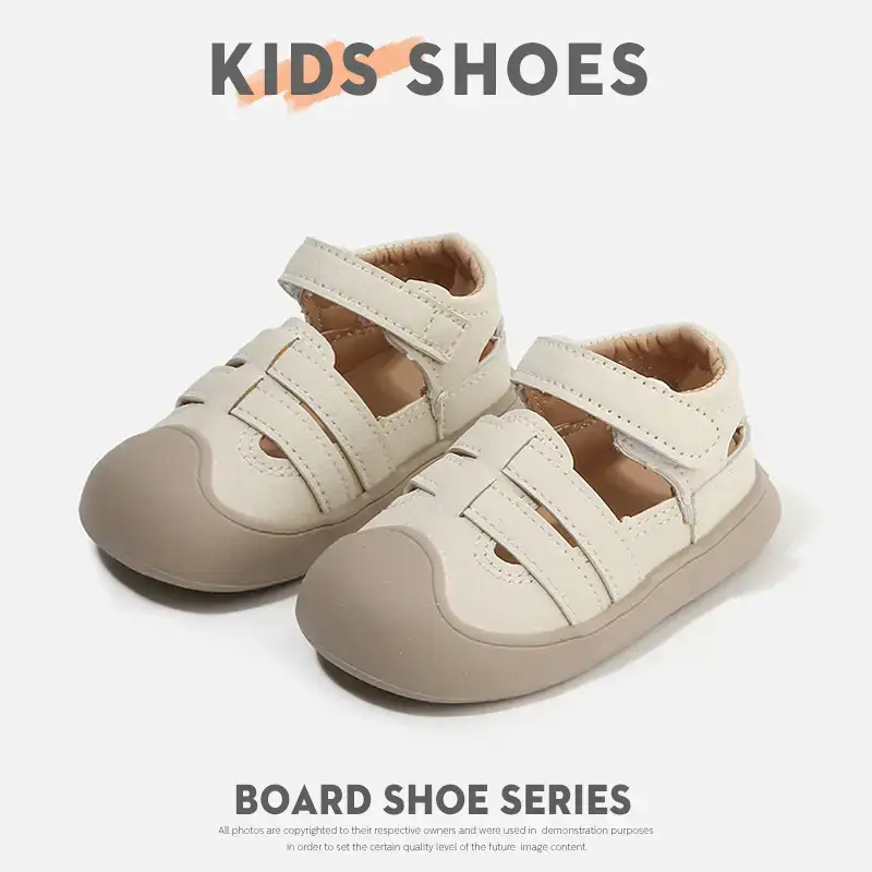 Boys' Toe-Toe Anti-Kick Sandals White
