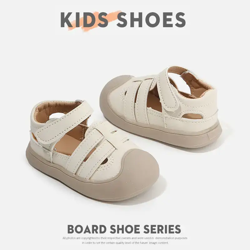 Boys' Toe-Toe Anti-Kick Sandals White