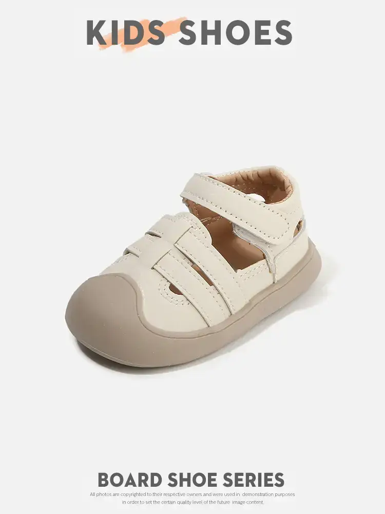 Boys' Toe-Toe Anti-Kick Sandals White — feature 12