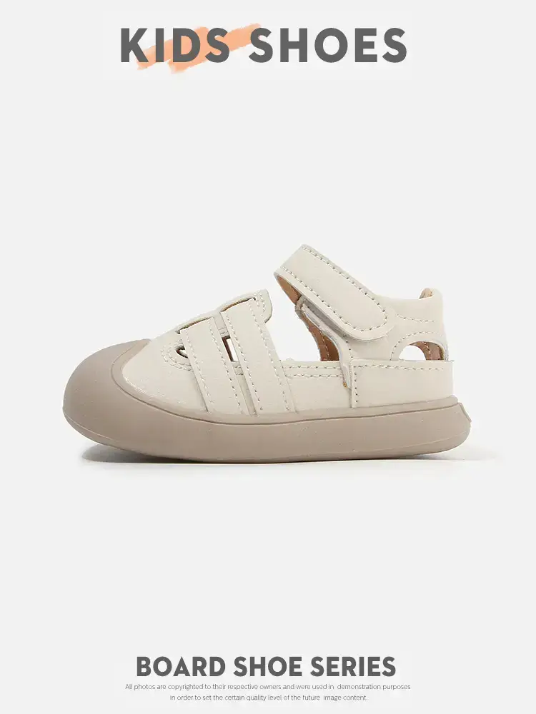 Boys' Toe-Toe Anti-Kick Sandals White — feature 5