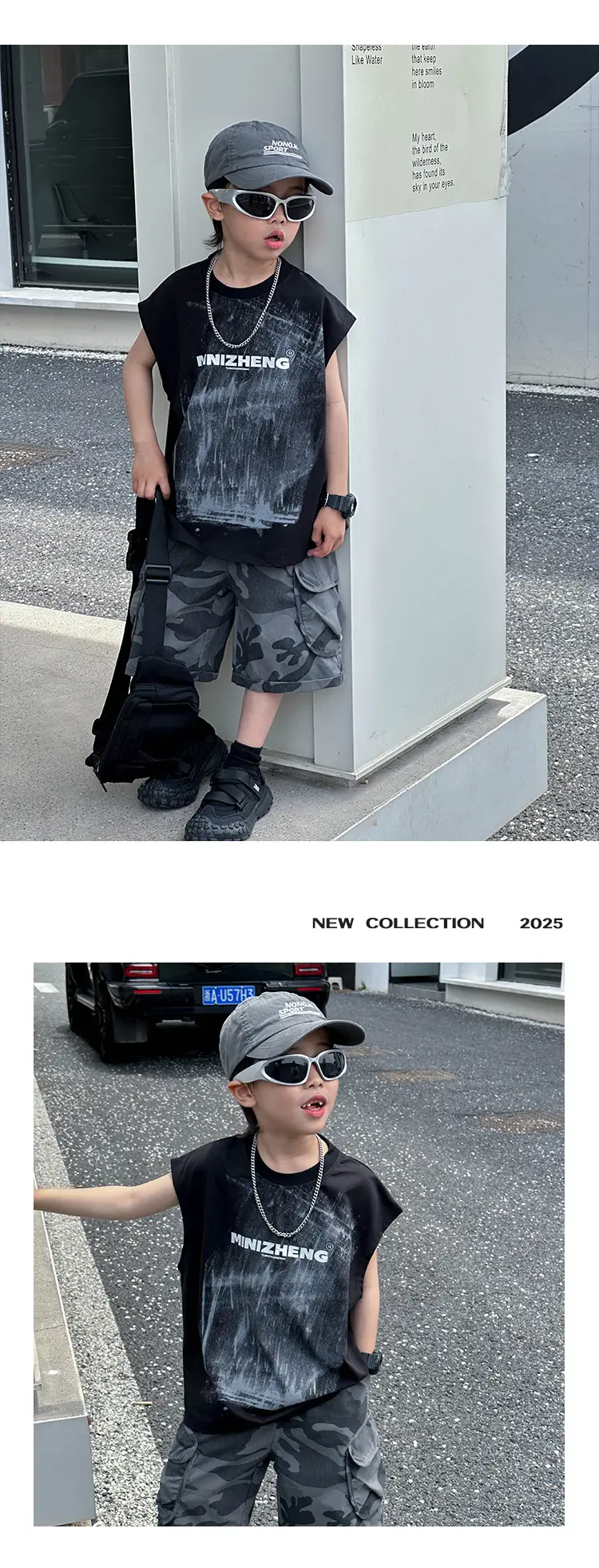 Kids Korean Style Sleeveless Vest T-Shirt 2025 — feature 11