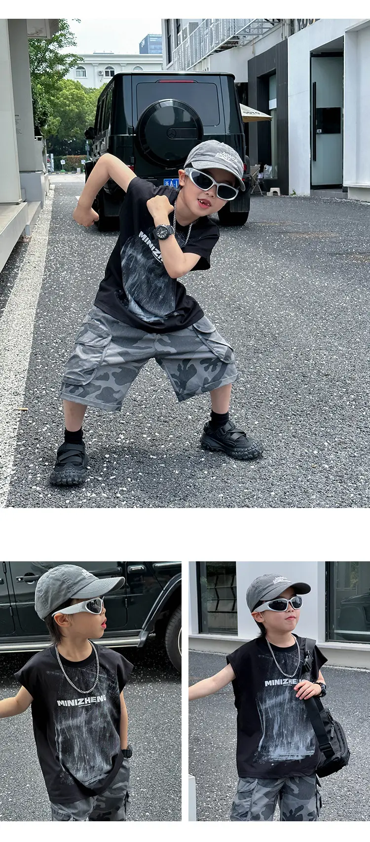 Kids Korean Style Sleeveless Vest T-Shirt 2025 — feature 17