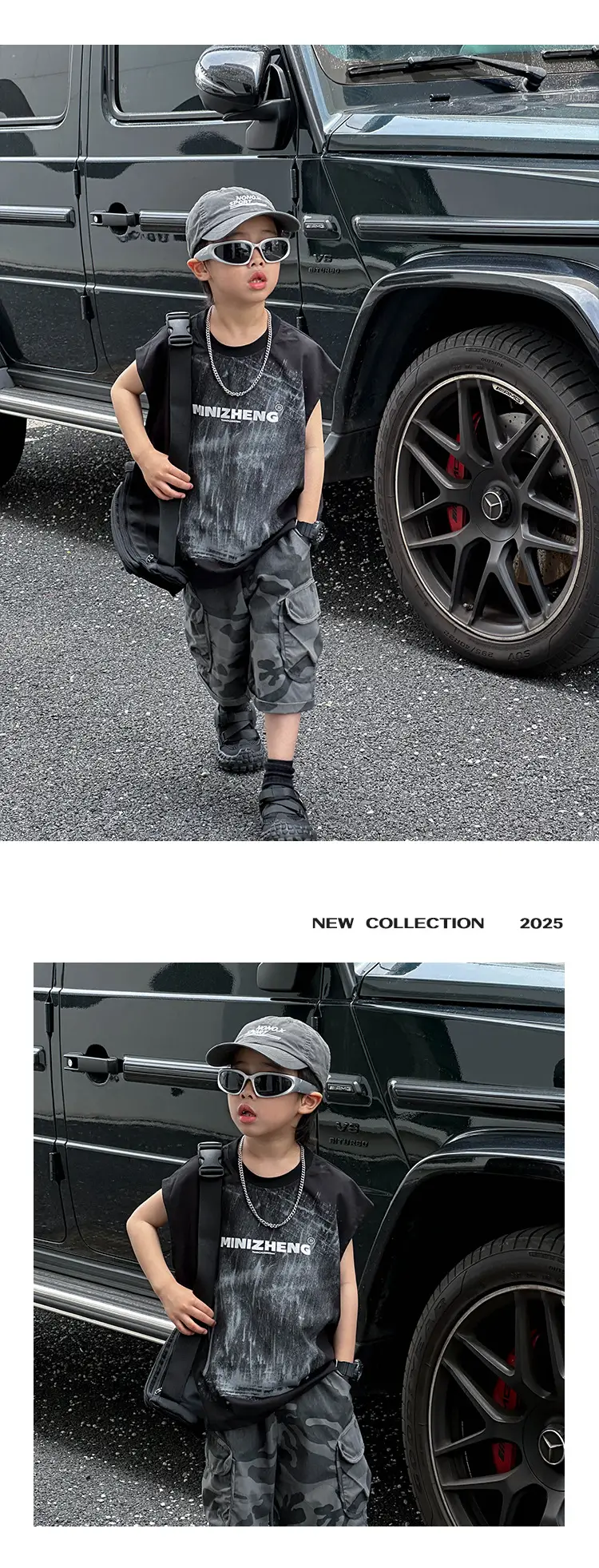 Kids Korean Style Sleeveless Vest T-Shirt 2025 — feature 19