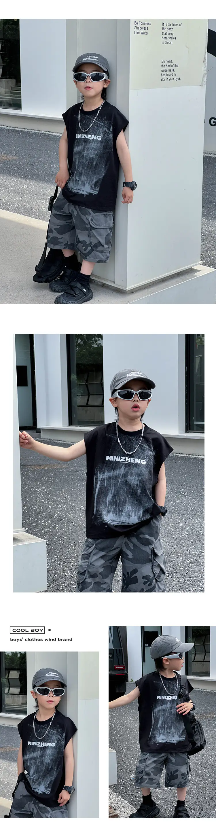 Kids Korean Style Sleeveless Vest T-Shirt 2025 — feature 20