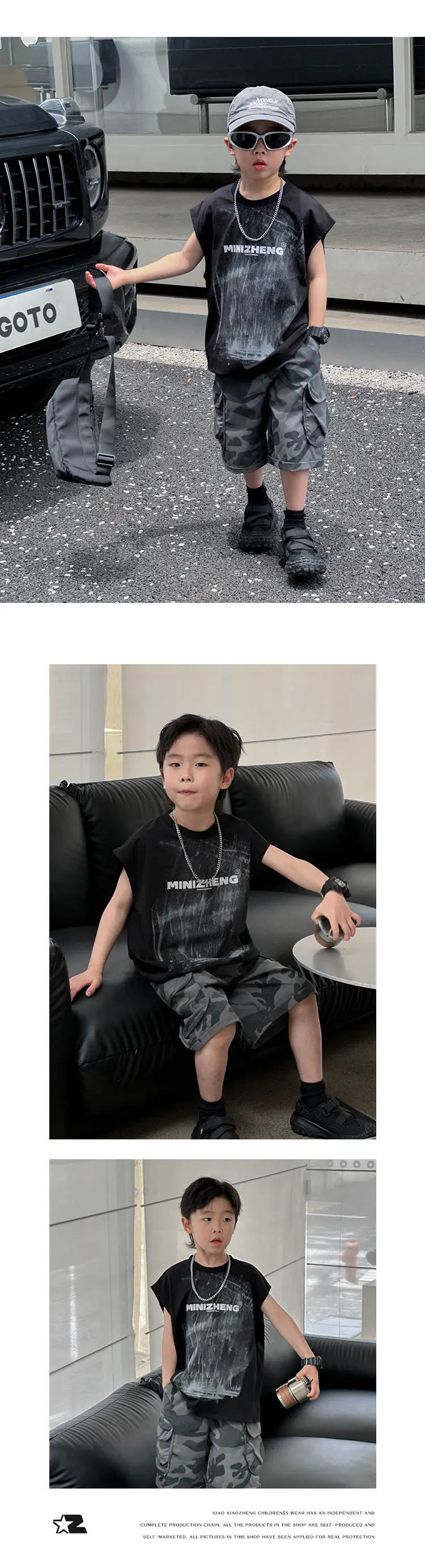 Kids Korean Style Sleeveless Vest T-Shirt 2025 — feature 21